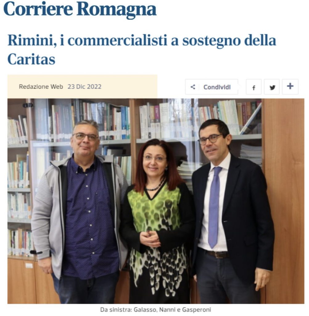 Rimini, i commercialisti a sostegno della Caritas